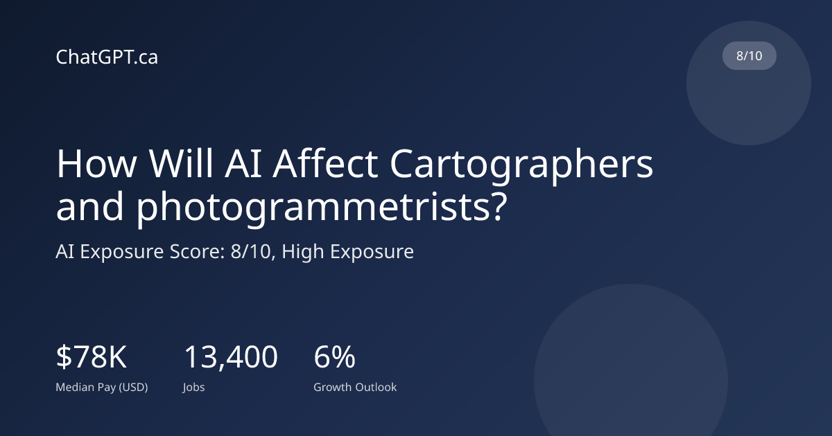 How Will AI Affect Cartographers and photogrammetrists?
