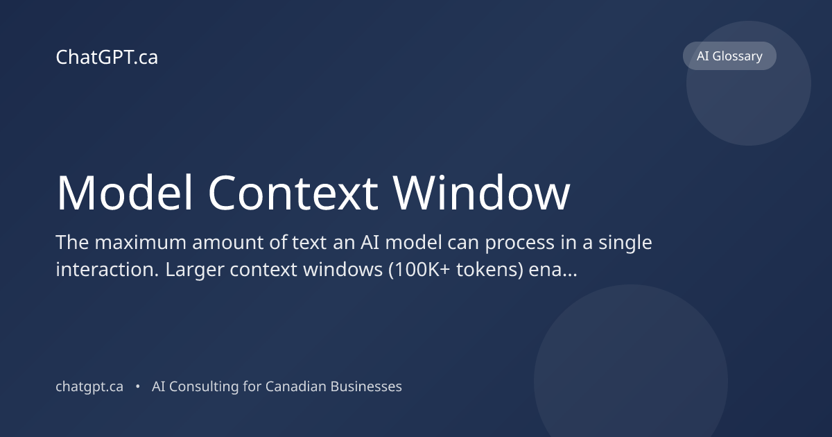 What is Model Context Window? Definition for Business Leaders