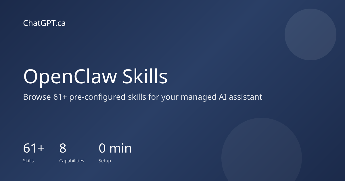 OpenClaw Skills Catalog: 61+ AI Agent Automations